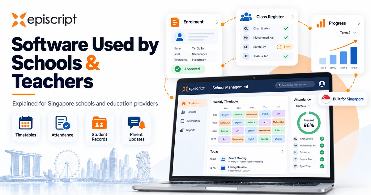What software do schools and teachers use?