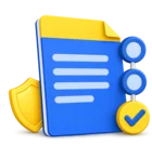 Claim form with a progress tracker and a tick, standing for claims tracking