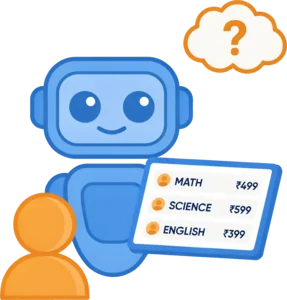 AI drafting a reply to a parent enquiry using the centre's own course and fee list