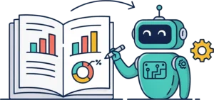 AI drafting a term progress summary from a student's marks and attendance