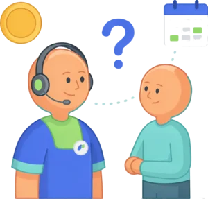 Portal assistant answering a member question about fees and renewal dates