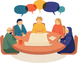 Free-text member survey answers grouped into ranked themes for a committee paper