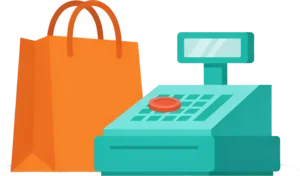 Icon for the point of sale module in the Episcript custom ERP system
