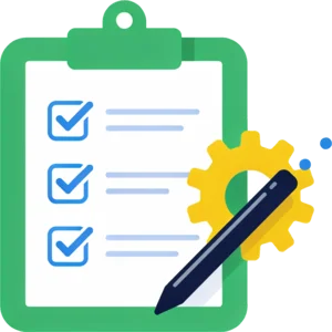 Icon for the procurement module in the Episcript custom ERP system