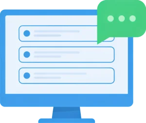 AI answering a client question inside the client portal