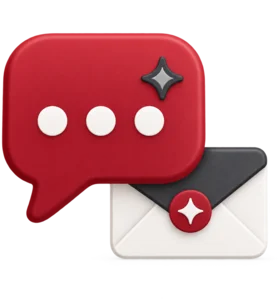 Chat and email messages answered by an assistant
