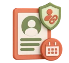 Buyer profile card with a shield and a date stamp marking who introduced the buyer