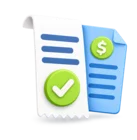 Payment receipt laid over an account statement, standing for loan receipts and statements