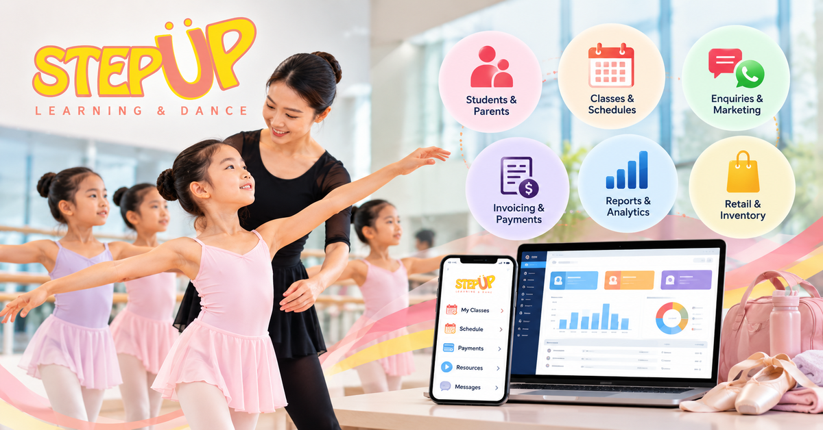 ERP Software for StepUp Learning and Dance